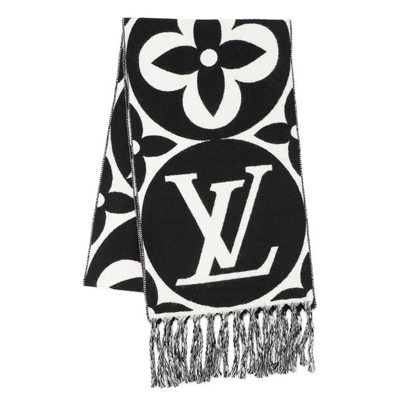 LOUIS VUITTON Black Scarf - Picture 1 of 8